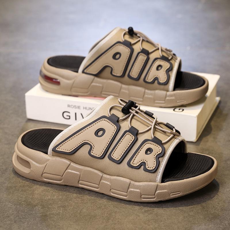 Velká velikost vzduchový polštář Pantofle značky Air tide letní nošení móda protiskluzové venkovní silná podrážka plážové jednoslovné nazouváky pánské