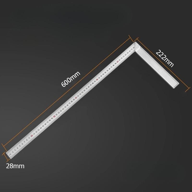 Stainless Steel Right Angle Gauge Measuring Tool Triangle Ruler Angle Square Ruler Woodworking
