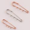 Large Decorative Metal Safety Pin Brooch for Sweaters and Scarves