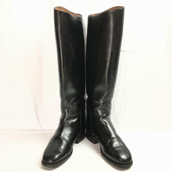 All Leather CAVALLO Equestrian Jockey Long Boots Vintage size 38 23.5-24.0(USED)