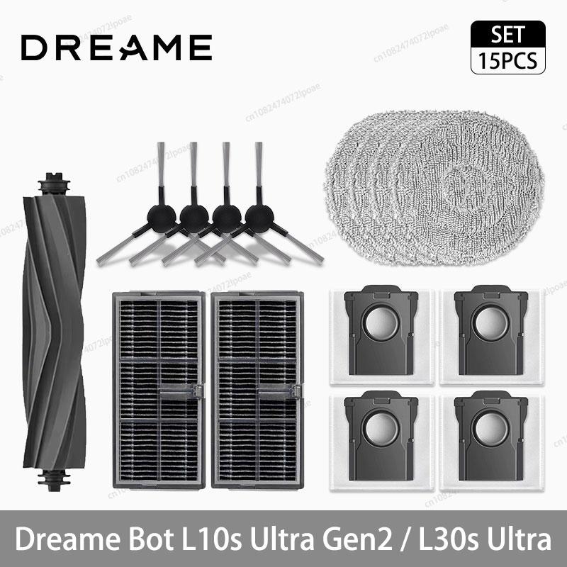 Dreame L10s Ultra Gen2 / L30s Ultra Akcesoria do Robota Odkurzacza Szczotka Główna Boczna Mop Ścierka Filtr Hepa Worek na Kurz Części Zamienne