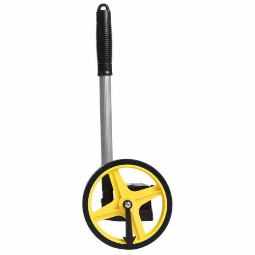 Foldable, Portable Road Measurer, Walking Measurer, Distance Measuring Roller for Walking, Running, and Cycling, with Small Wheels, Telescoping Handle