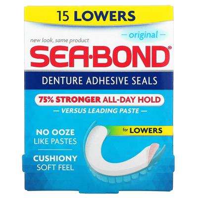 Adhesive Seals for Dentures, Original, Lower Part, 15 Pieces