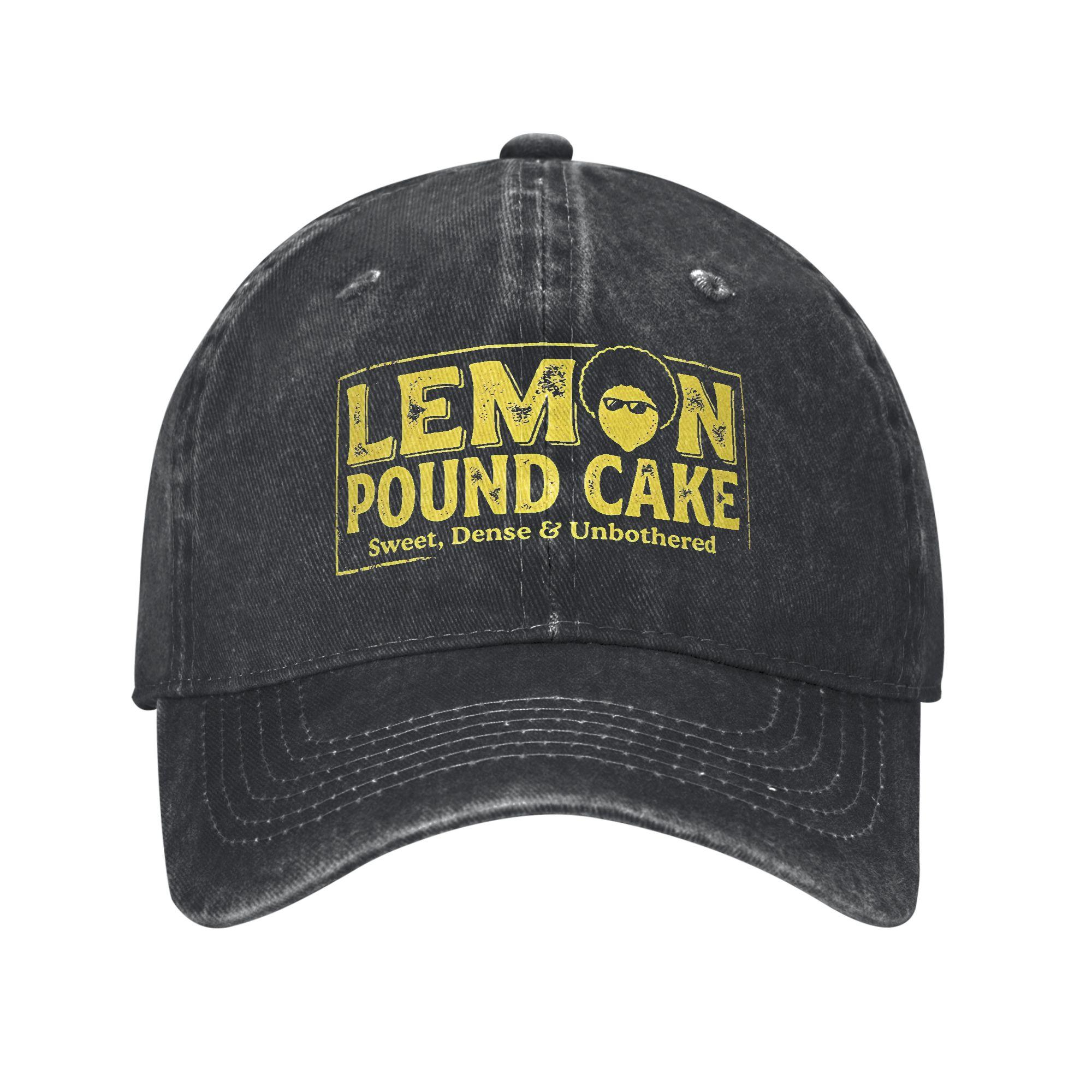 AfroUnisex Lemon Pound Cake Baseball Cap Merch for Unisex Women Adjustable Trucker Hat One Size