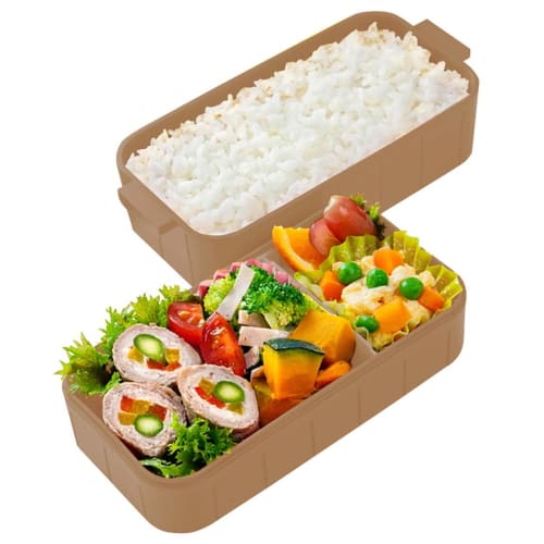Skater Bento Box 600ml Antibacterial 2 Tiers for Women Korilakkuma & Kogma Made in Japan YZW3AG-A