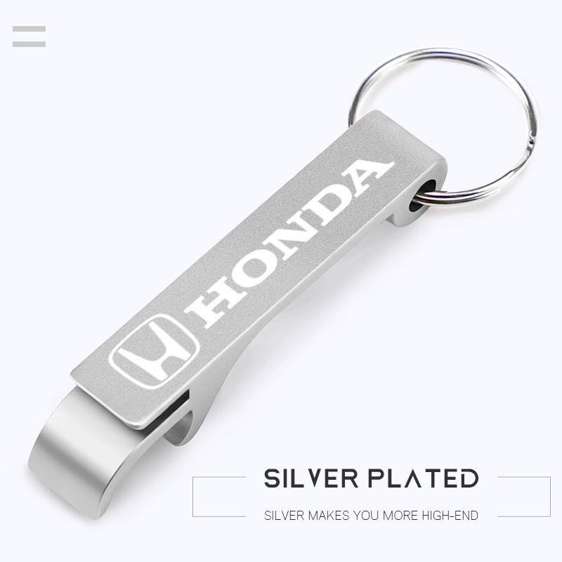 Car Key Rings Bottle Opener Keychain Accessories For Honda Civic Fit Accord City Vezel CR-V S660 Odyssey HR-V Insight Pilot EC5