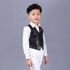 Children's Sequin Vest Dancewear: Jazz, Street, Catwalk Performance Costume for Girls and Boys