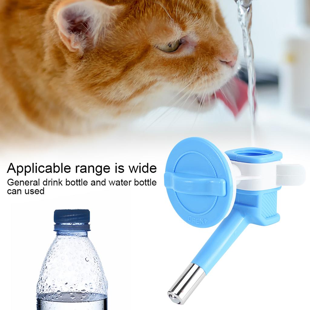 ABS Hunde Futterspender Hängend Auslaufsichere Düse Trinkwasserkopf Haustierbedarf Zubehör(blau )