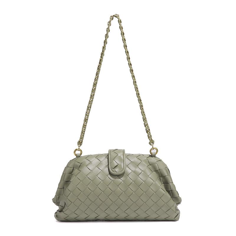 Handgewebte kreative Wolken-Einschulter-Achseltasche neue Mode diagonale Span-Knödeltasche Mini-Umhängetasche