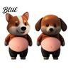 Silicone Bumper Protector 1 Pair 3D Elastic Belly Animal Sticker Anxiety Stress Relief Cartoon Safety Decal with Fat Tummy Pinch Anti-collision Dog