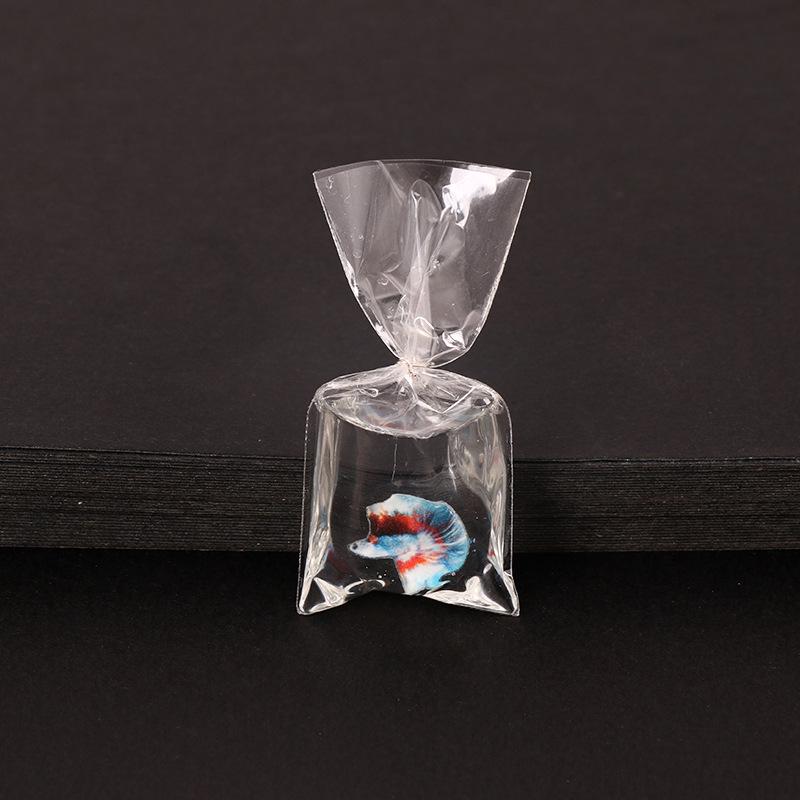 DIY Resin Goldfish Water Bag Keychain Pendant