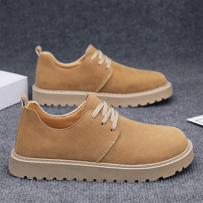Leather shoes matte British style soft-soled shoes business casual non-slip and wear-resistant