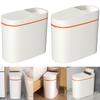 13/15 L Kitchen Compost Bin With Lid Bathroom Trash Can Waterproof Plastic Narrow Trash Bin for Toilet Living Room Kitchen