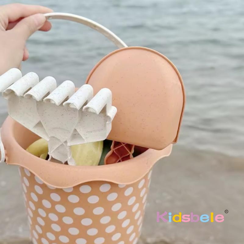 Giocattoli da Spiaggia per Bambini Portatili Giardino Mare Pala Camioncino Secchiello Contenitore Attrezzi da Scavo Sabbia Festa Estiva all'Aperto Regalo