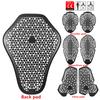 Black CE Level 1/2 Motorcycle Body Protection Pad Universal Motocross Racing Safety Insert Armor Back Protector Moto Equipment