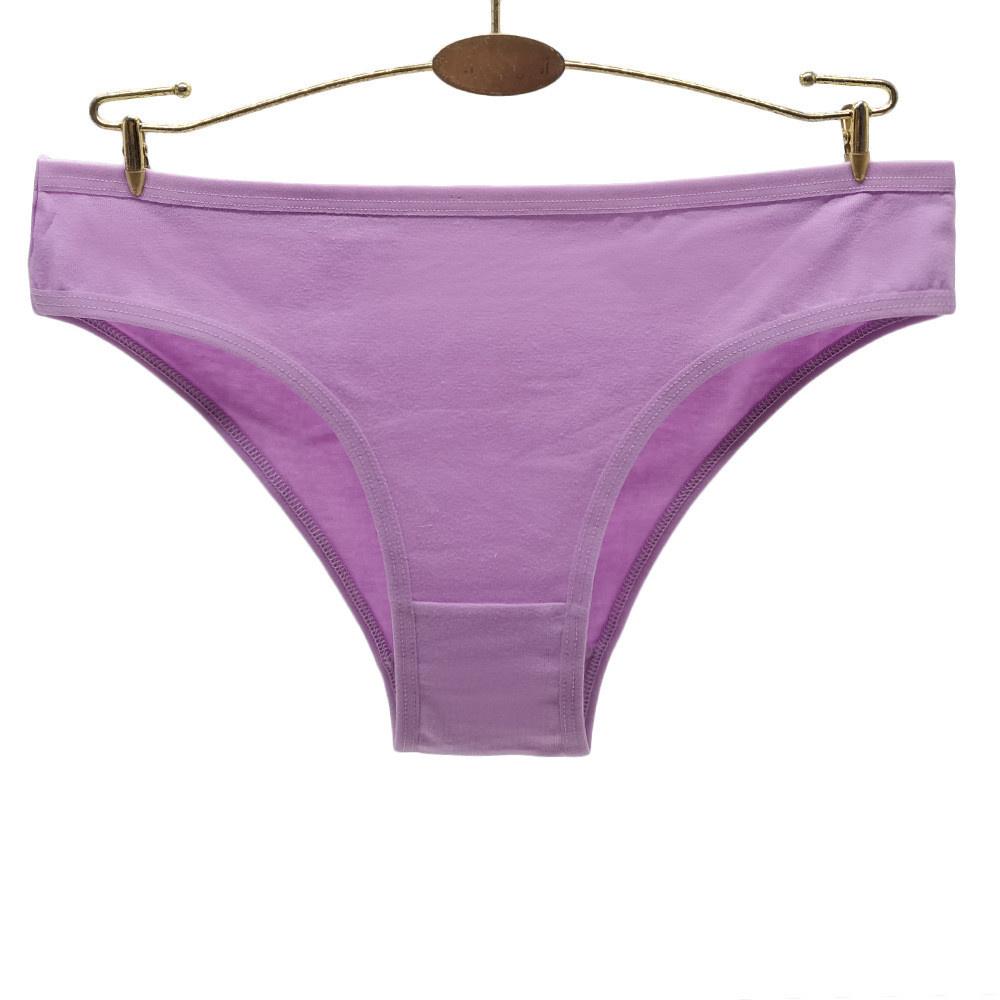 3Pcs/Lot Cotton Panties for Plus Size Women Low Rise Bikini Brief Girls Sexy Lingeries Solid Panty Female Intimate