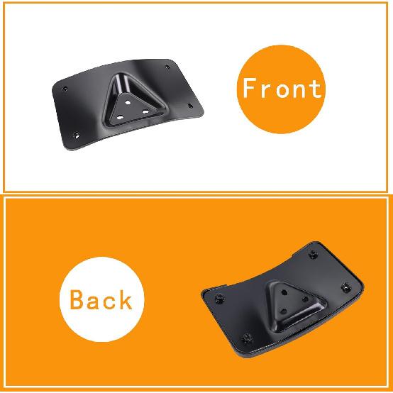 3148 Curved Laydown License Plate Mount With Frame Fit For Harley Davidson License Plate Mount Truck Bracket 3-Hole Relocation Kit