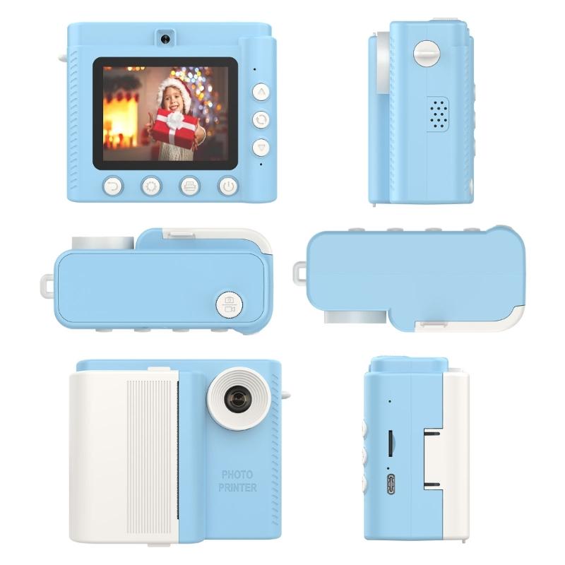Kids Instants Print Camera Set With 3 Paper Rolls Portable, High Resolution Images, Thermals Printing