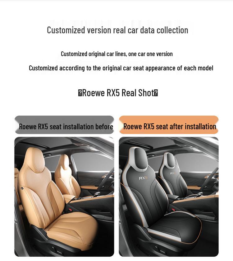 Roewe RX5 Vollleder Autositzkissen - Universelle Passform für alle vier Jahreszeiten