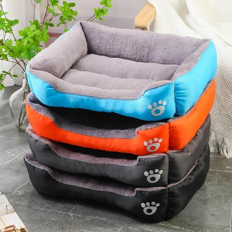 Haustier-Katzen- und Hundenest, groß, Pinkycolor, warm und bequem, weiches Baumwollnest, wasserdichtes Schlafsofa, universell für Katzen und Hunde