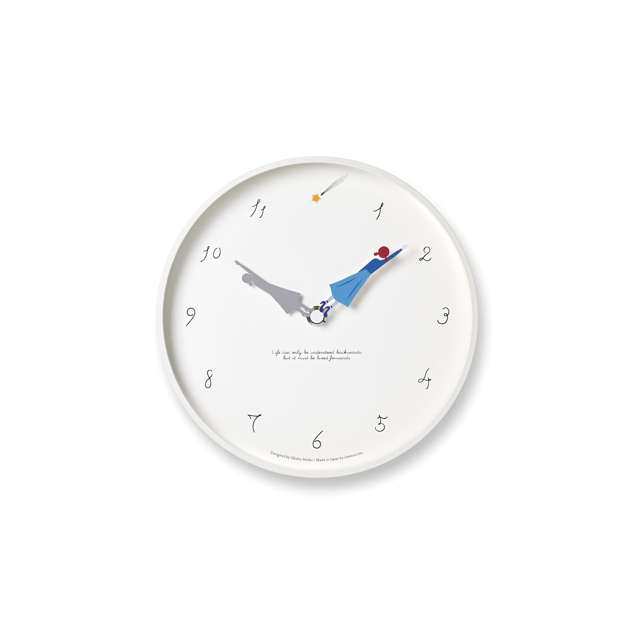 

Lemnos Wall Wall or Table Herstory Shooting Herstory Lemnos Clock, Clock, Analog, Star, MU23-12 C, белый