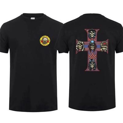 Summer Cotton Appetite for Destruction By Guns N' Roses Black Men T Shirt Cool Tee Hip Hop Streetwear T-shirt Women Hot Sale