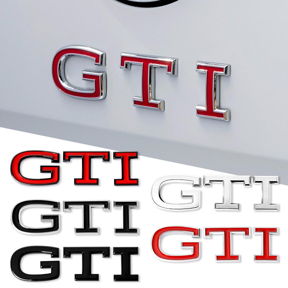 Car Trunk GTI Logo Emblem Sticker Decor For Volkswagen VW GTI Golf Polo Passat CC Tiguan Touareg Jetta R Beetle Rline Bora T-ROC