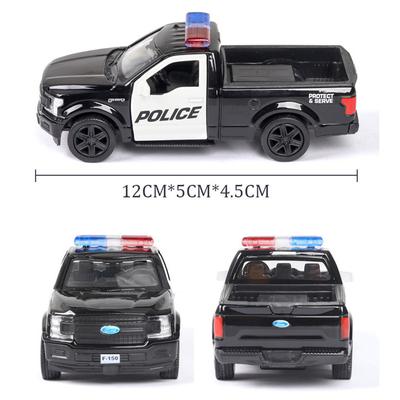 1/36 Mercedes Benz Dodge Police CarToy Model  Alloy Diecasts Pull Back Function 2 Doors Opened Rubber Tires Toys For Kids' Gifts
