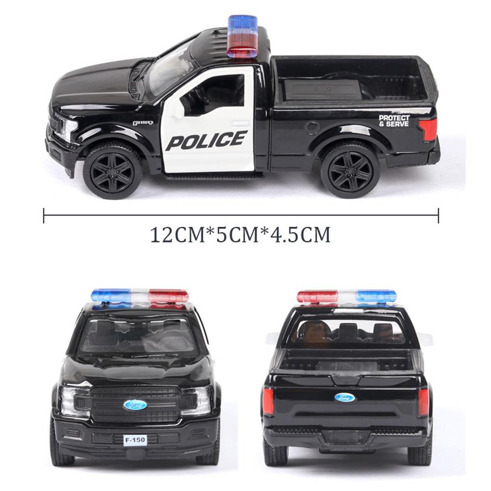 1/36 Mercedes Benz Dodge Police CarToy Model Alloy Diecasts Pull Back Function 2 Doors Opened Rubber Tires Toys For Kids' Gifts