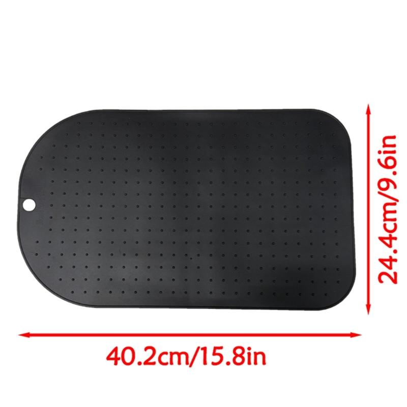 Nonslip Food Processor Base Mat Heat Resistant Silicone Texture Collection Tray Food Processor Accessories for Kitchen