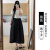 Tooling skirt women's new high-waisted thin a-word skirt drooping feeling small summer pumpkin dress