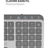 Clavier sans fil - Touches plates - MOBILITY LAB - KP450W - AZERTY - FR - Multi-connexions - Noir
