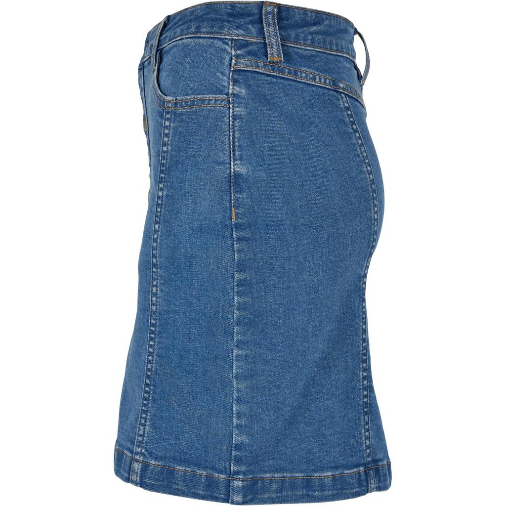 Urban Classics Womens/Ladies Button Denim Stretch Skirt