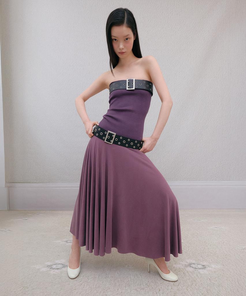 Tinsi Flow Fold Dress (Purple)