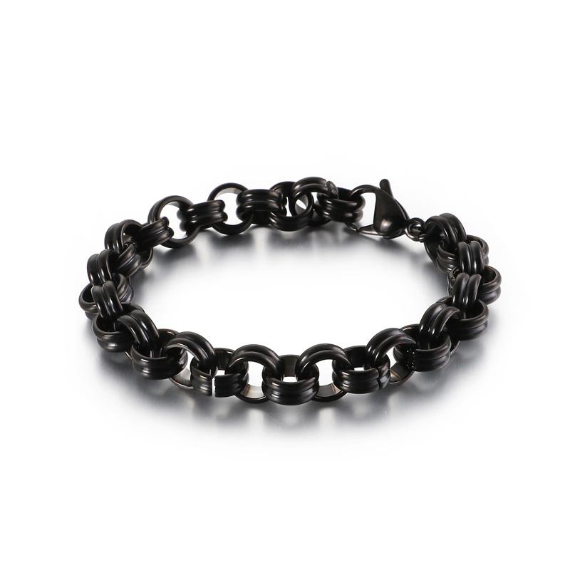 Kalen Trend Simple Men's Stainless Steel Bracelet Circle Combination Exquisite Jewelry