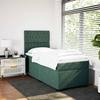 Maison Exclusive - Sommier à lattes de lit avec matelas Vert foncé 90x190 cm