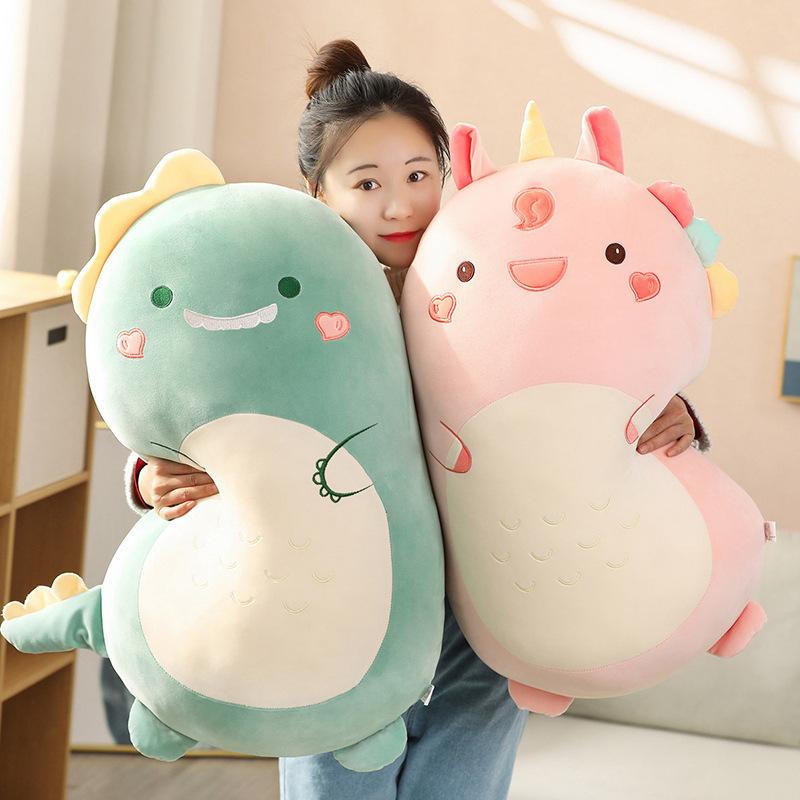 Animal Soft Pillow Plush Toy Bed Sleeping Cushion Girlfriend Gift Dinosaur Husky Doll