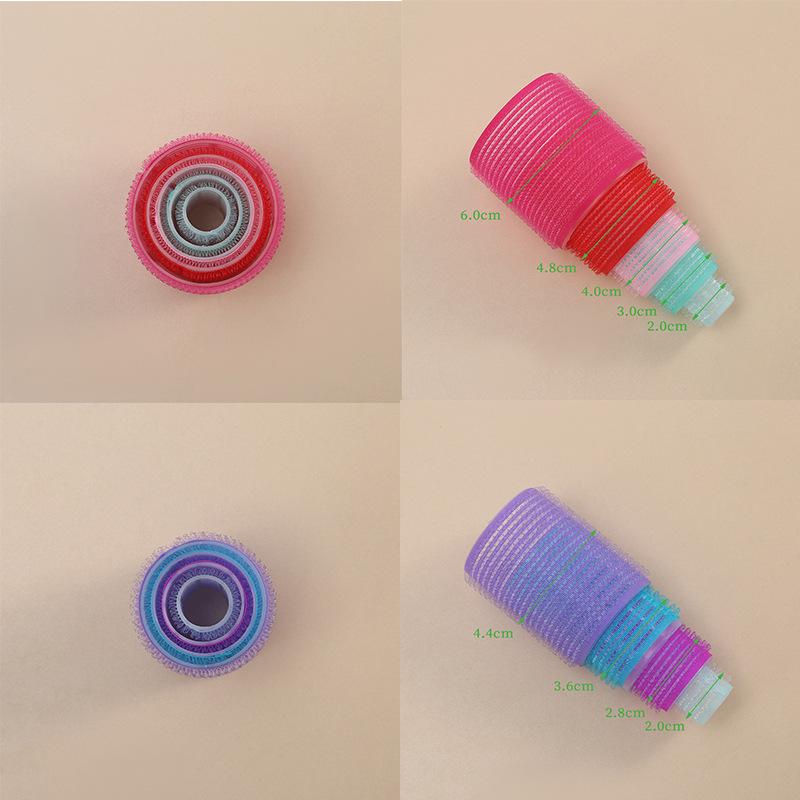 Heatless Spiral Curlers Set for Eight-Character Bangs - Nylon Curling Tools