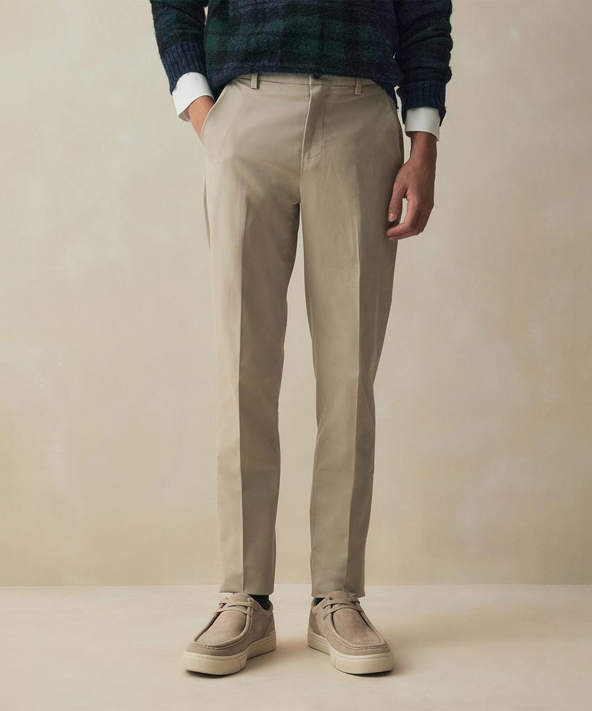 BROOKS BROTHERS Slim Fit Heavyweight Advantage Chinos (Stone) (Bbpcmm62661)