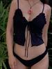 2025 Thai-Inspired Slimming Spaghetti Strap Tank Bikini Set with Hollow Cover-Up