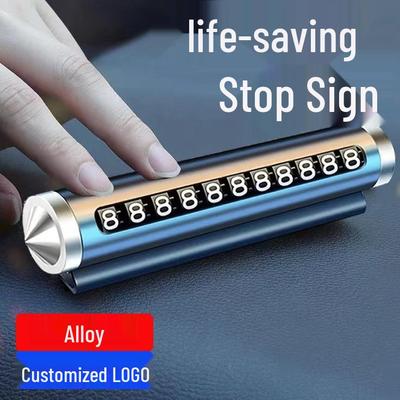 Portable Car Phone Number Display & Emergency Window Breaker