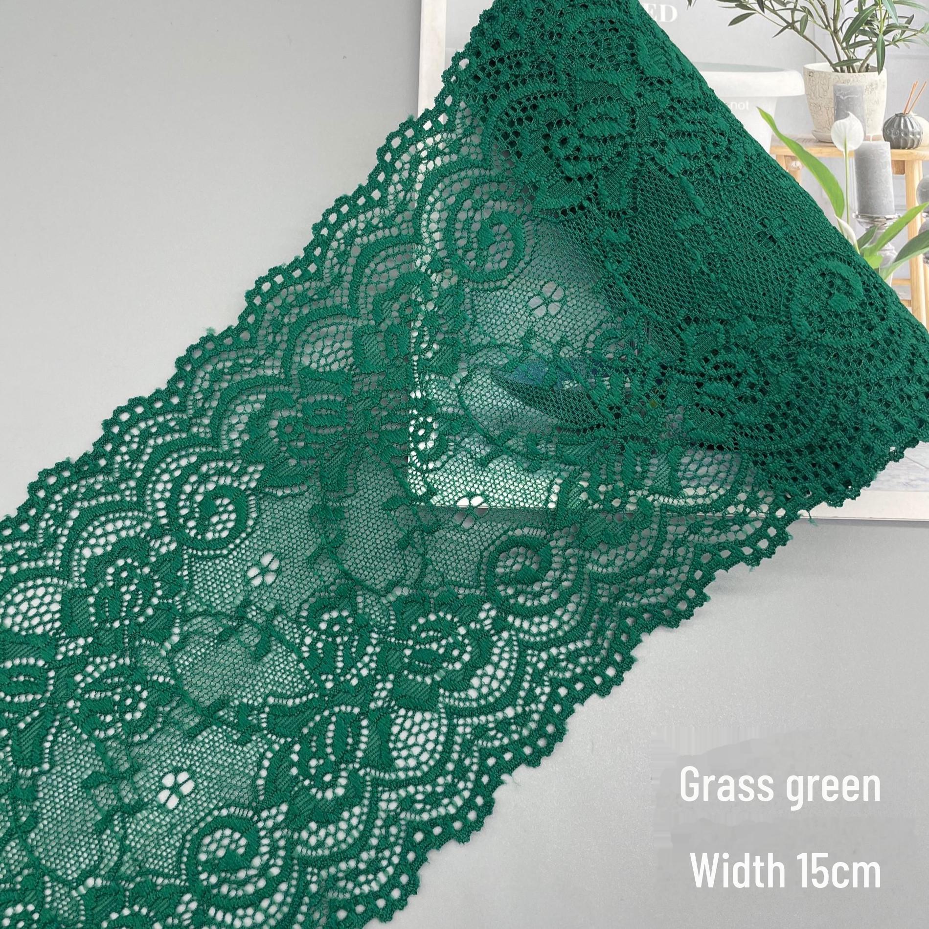 

Еластичне мереживо шириною 15 см для обробки декольте жіночого одягу