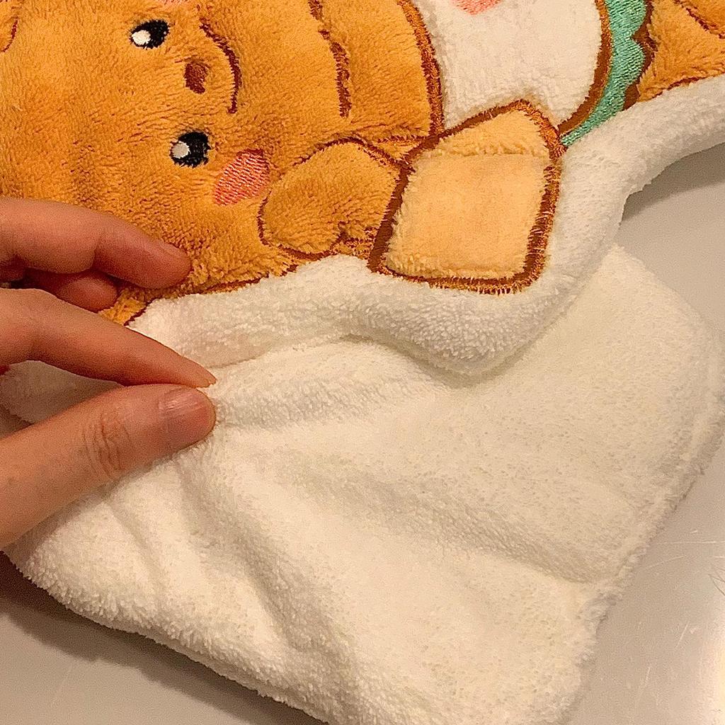 Creative Cute Bear Hanging Hand Towel for Kids - Household or Kitchen Use