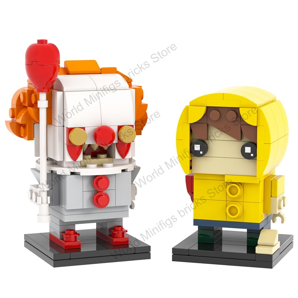 MOOXI MOC Silent Hills Rote Pyramide Dinge Horrorfilm Spiel Brickheadz Bausteine Geschenk Spielzeug für Kinder Erwachsene Steine Medol