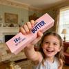 Butter Stick Stress Relief Toy 23cm Realistic Squishy Simulation Butter Bar for Desk Decoration and Hand Exercise