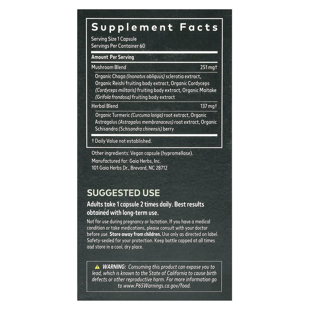 Everyday Immune, Mushroom & Herb, Veggie Capsules 60