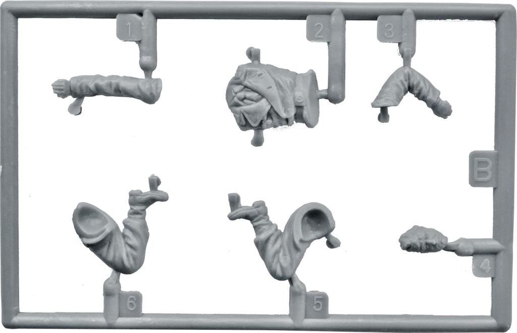 MiniArt Scale German Resting Tank Crew Figures Figures 1 Plastic Model Kit MA35198 1/35 (5 & Pig)