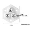 Silent Adhesive Caster: Three-Ball & Five-Ball Roller Wheel for Mobile Furniture