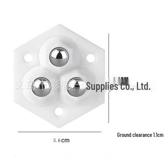 Silent Adhesive Caster: Three-Ball & Five-Ball Roller Wheel for Mobile Furniture