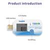 USB Temperature Data Logger Single Use Temp Recorder 32000 Sets PDF Report IP67 Waterproof Temp Datalogger for Warehouse Storage